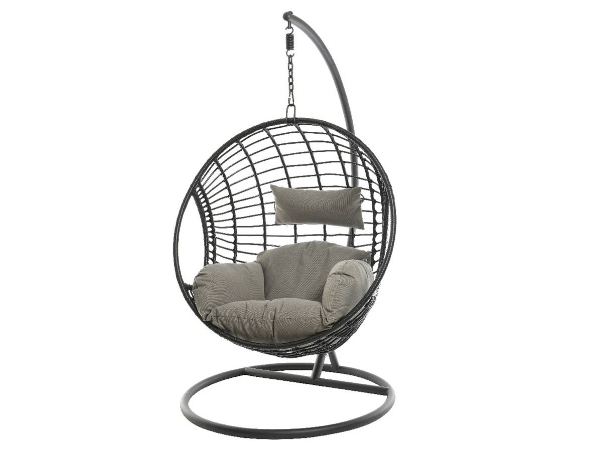 Jardideco - Fauteuil suspendu London Noir - Jardideco - Image 1
