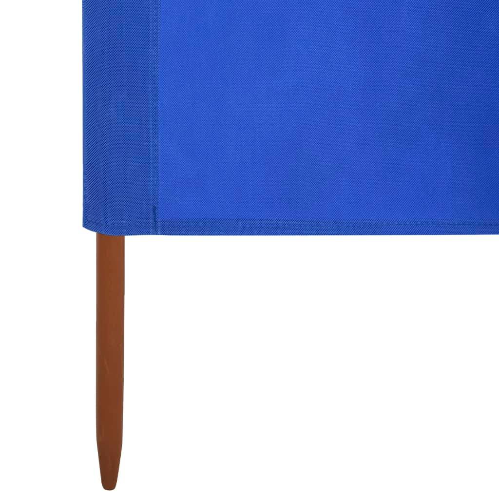 Helloshop26 - Brises-vue paravent 5 panneaux tissu 600 x 80 cm bleu azuré - Imagen 5