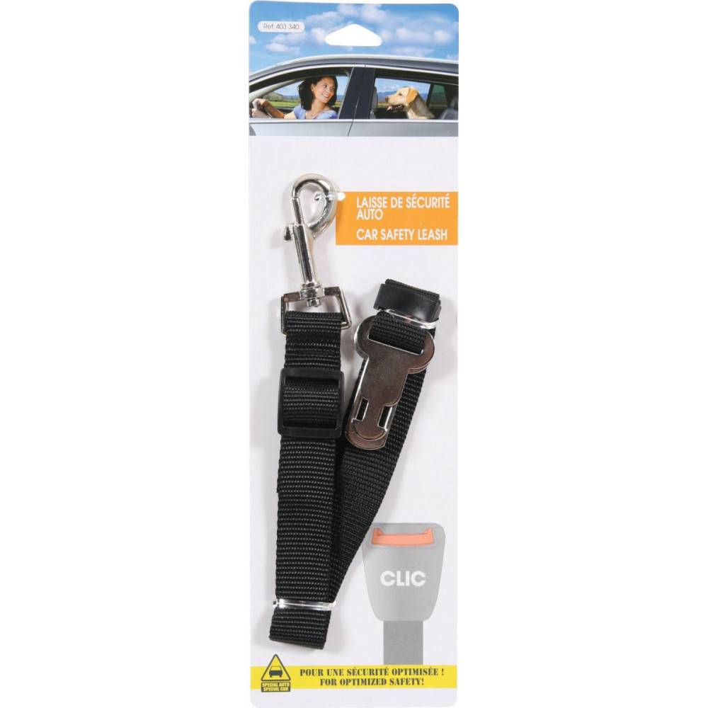 Laisse de sécurité  pour voiture réglable de 48.5 à 75 cm pour chien - Image 2