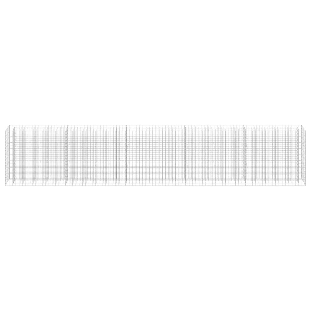 Mur Gabion décoratif Acier galvanisé pour jardin et clôture 450x30x90 cm – ComfortXL Outdoor Living - Image 4