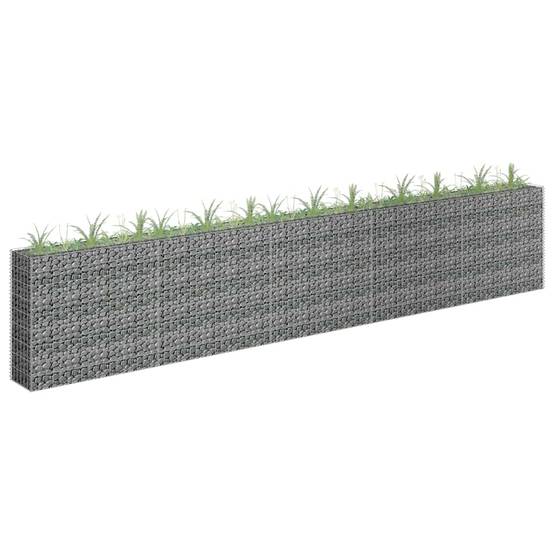 Mur Gabion décoratif Acier galvanisé pour jardin et clôture 450x30x90 cm – ComfortXL Outdoor Living - Image 1