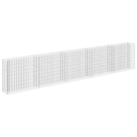 Mur Gabion décoratif Acier galvanisé pour jardin et clôture 450x30x90 cm – ComfortXL Outdoor Living - Image 2
