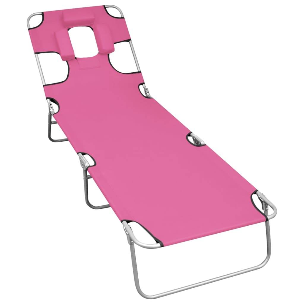 Prolenta Premium - Chaise longue d'extérieur Rose 58 X 189 cm - Prolenta Premium - Image 1