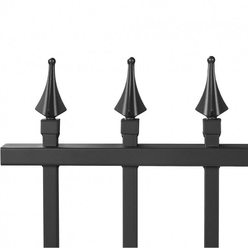 Clôture aluminium tradition travée style ferronnerie 2 m x H 76.5 cm Noir - Easy Clôture - Imagen 2