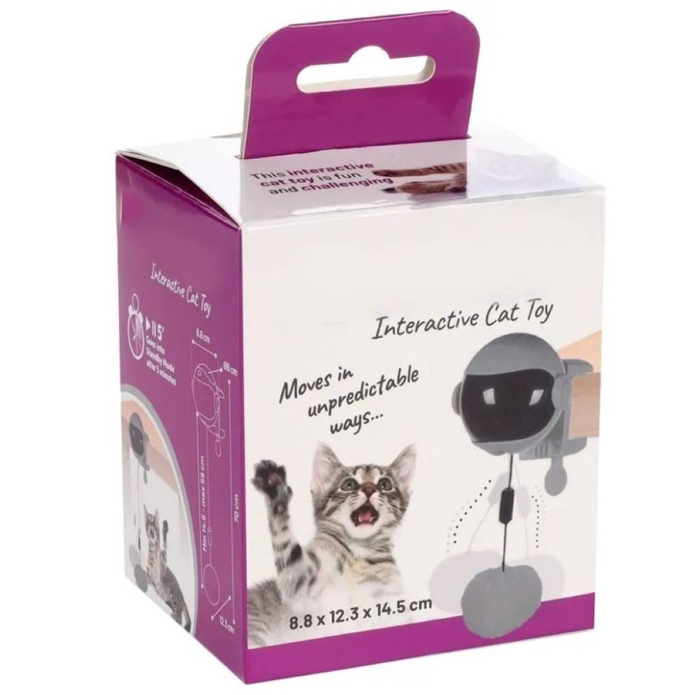 Flamingo - Jouet Yoyo électronique gris pour chat - Imagen 5