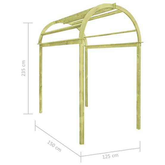 Arche Jardin avec Banc Métal Époxy pour Plantes Grimpantes 114x210cm Noir - ComfortXL Outdoor Living - Image 6