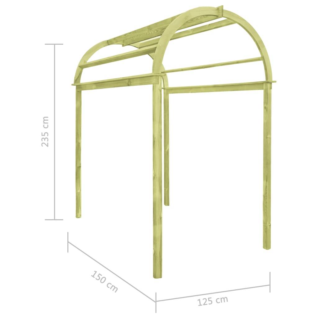 Arche Jardin avec Banc Métal Époxy pour Plantes Grimpantes 114x210cm Noir - ComfortXL Outdoor Living - Image 6