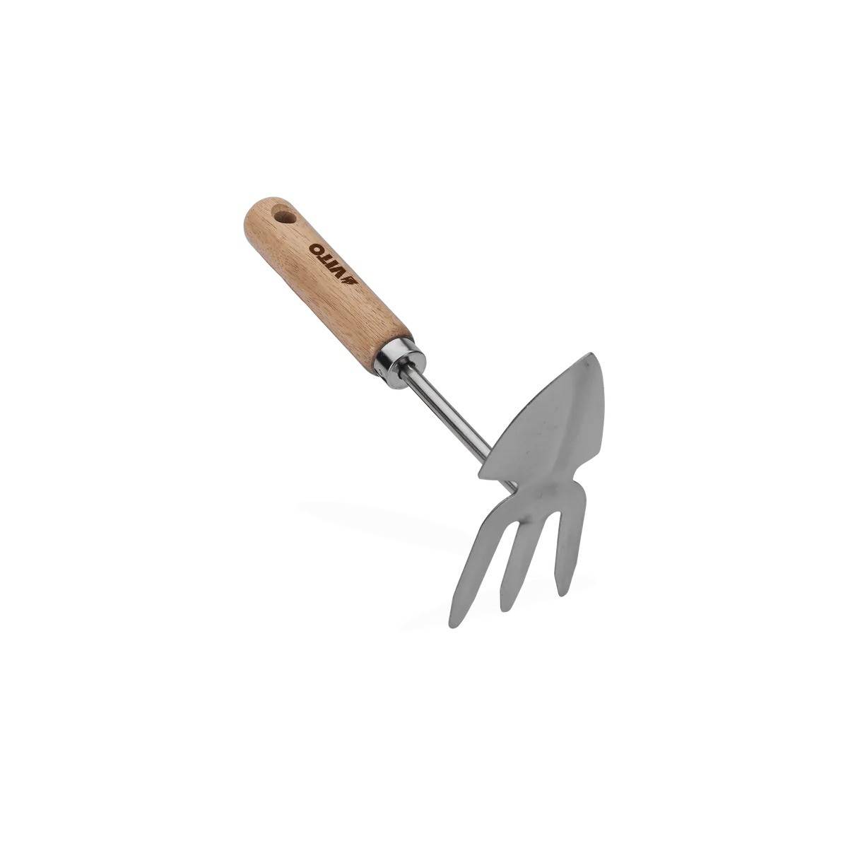 Kit 12 outils de jardin Manche bois Inox et Fer forgés à la main haute qualité traditionnelle VITO - Imagen 8