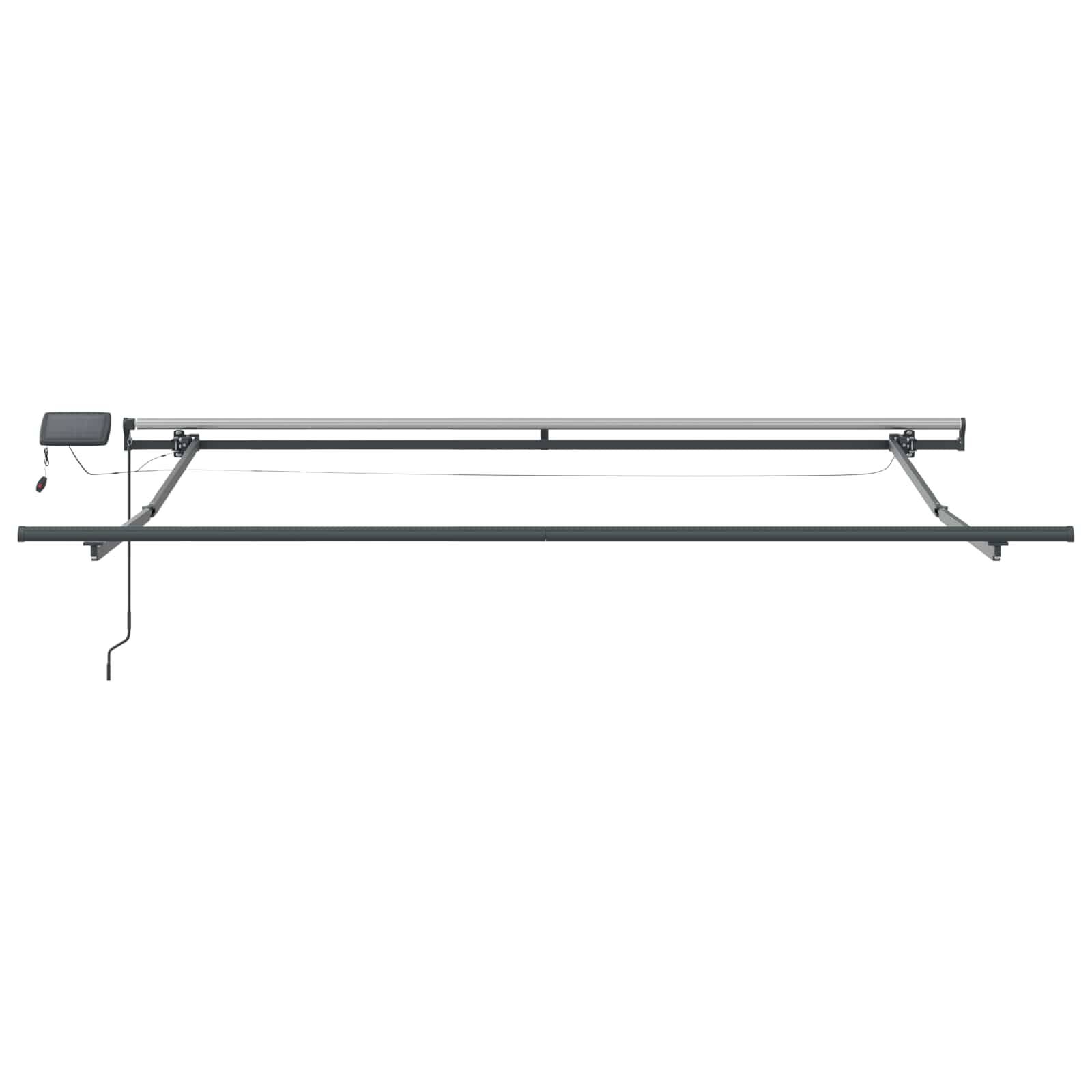 Store banne | Auvent Rétractable Noir 350 x 250 cm tissu Maison Chic - Image 7