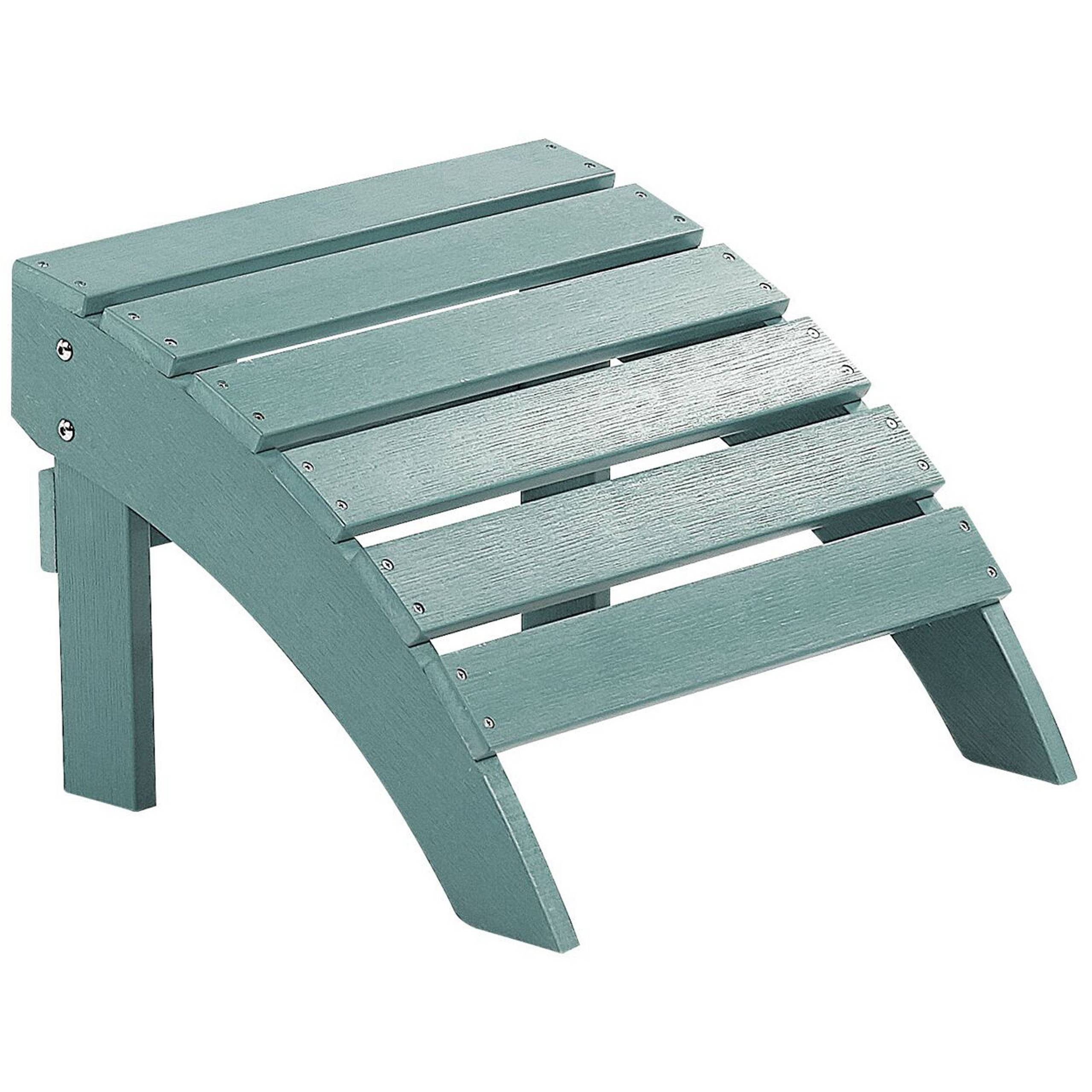 Beliani - Repose-pied Bois synthétique Turquoise ADIRONDACK - Beliani - Imagen 2