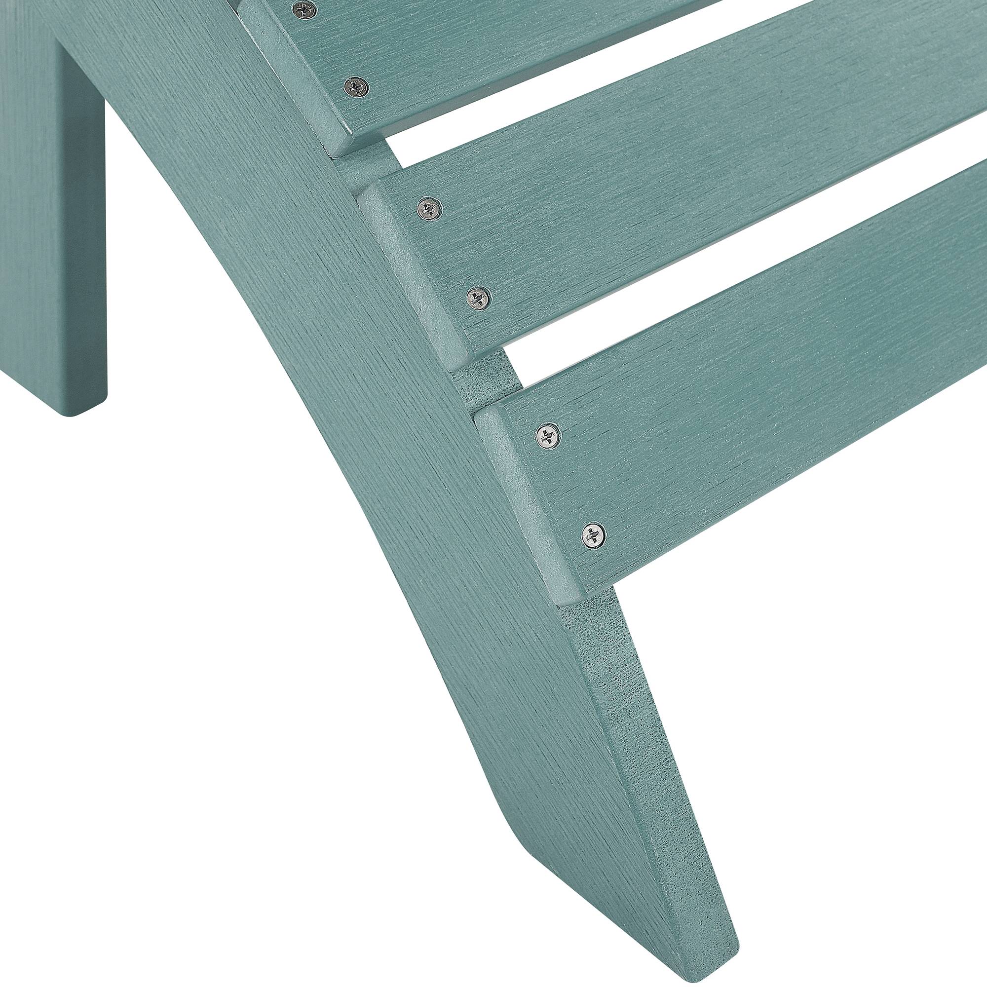 Beliani - Repose-pied Bois synthétique Turquoise ADIRONDACK - Beliani - Imagen 6