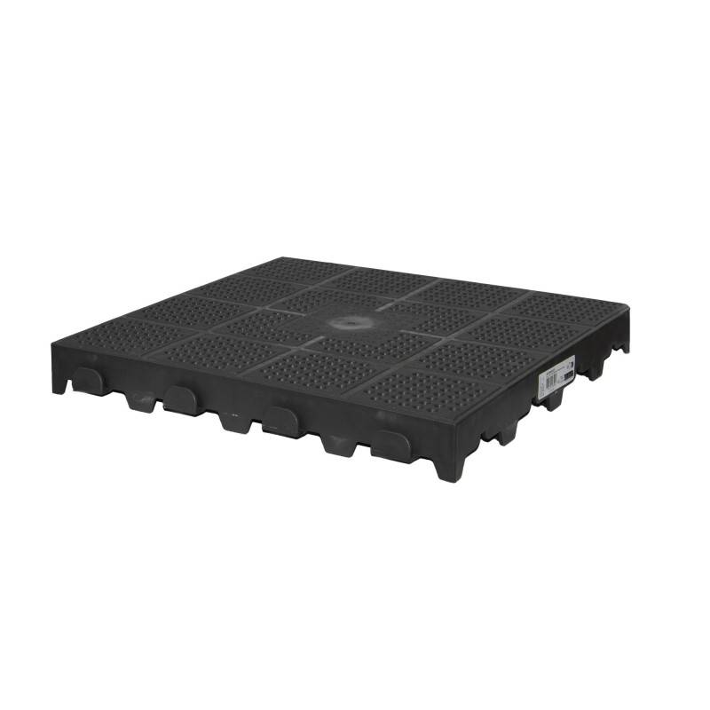 Xtiles - Dalle autoportante clipsable ajourée jardin - 39 x 39 cm - Marron  - Xtiles - Imagen 1