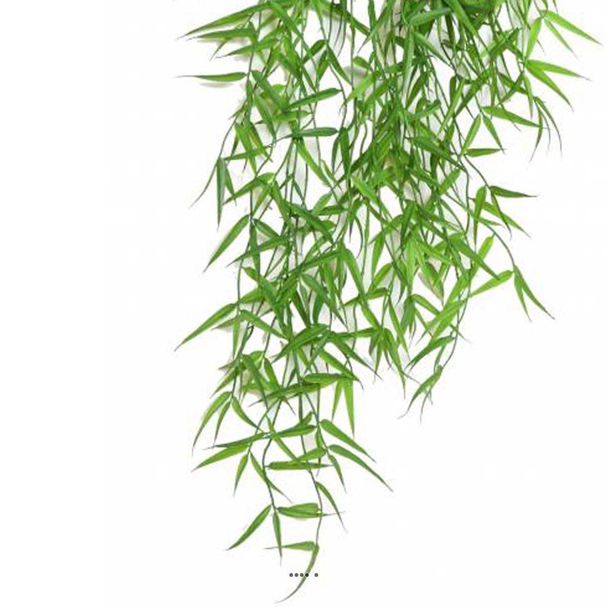 Très belle chute de bambou artificiel L 90 cm vert - Image 3
