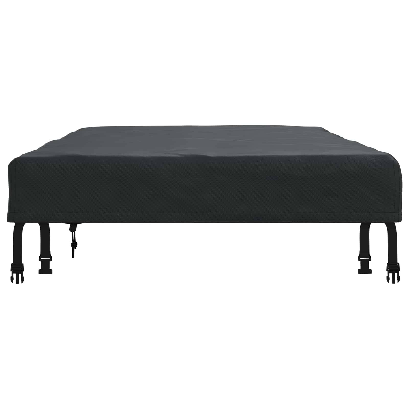 Housse de table tissu noir 122 x 72 x 15 cm, Poids:0.43kg - PANGIVO - Image 6