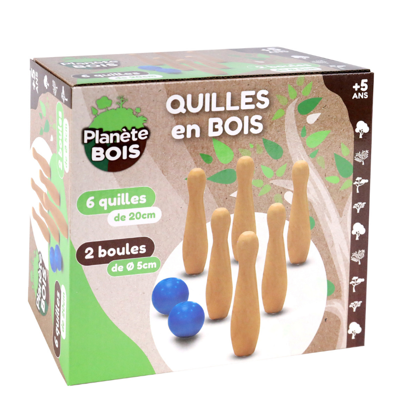 Mgm - Jeu de quilles traditionnelles en bois Enfant - Mgm - Imagen 2
