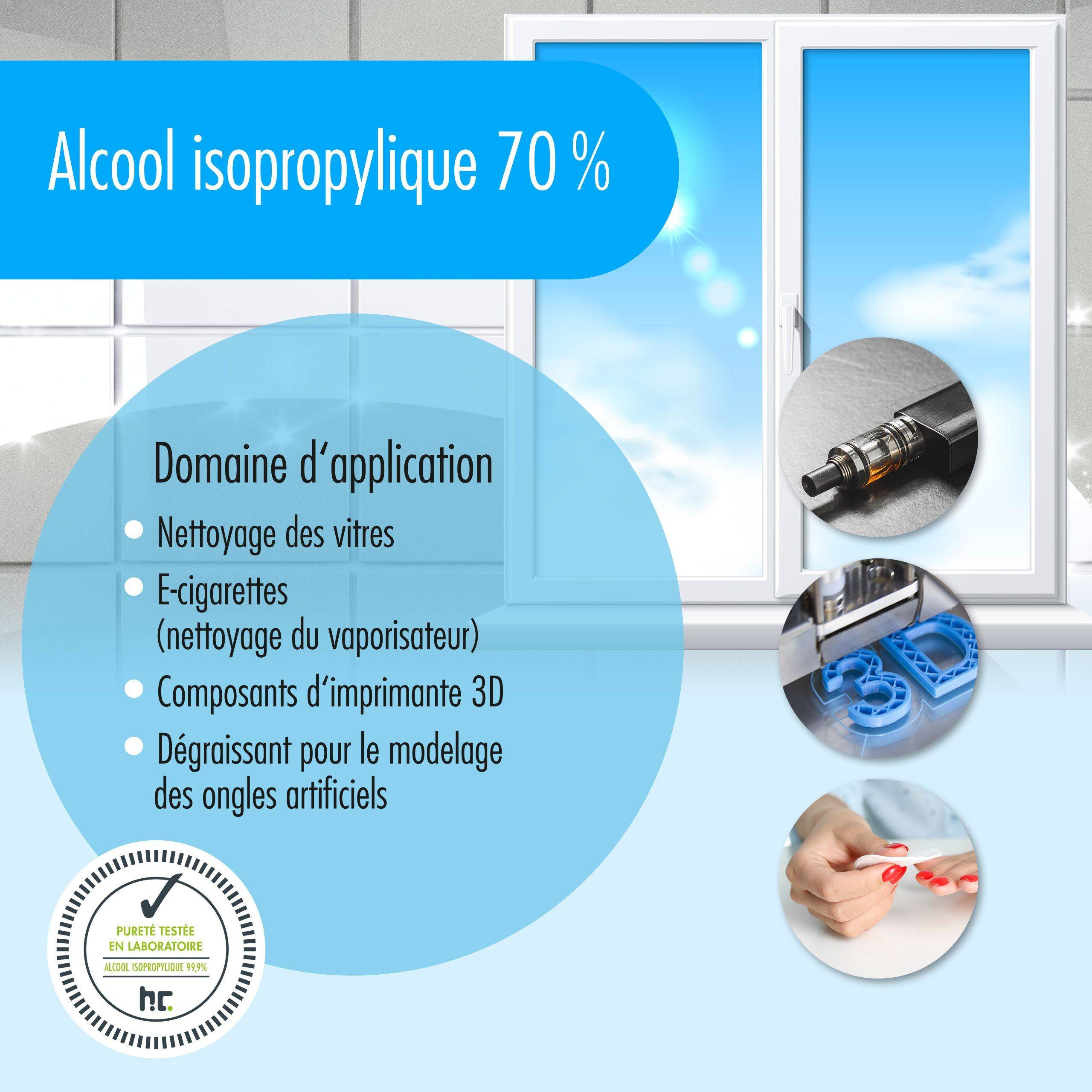 Alcool isopropylique 70% Höfer Chemie® en bidon de 5 L x 48 - Image 5