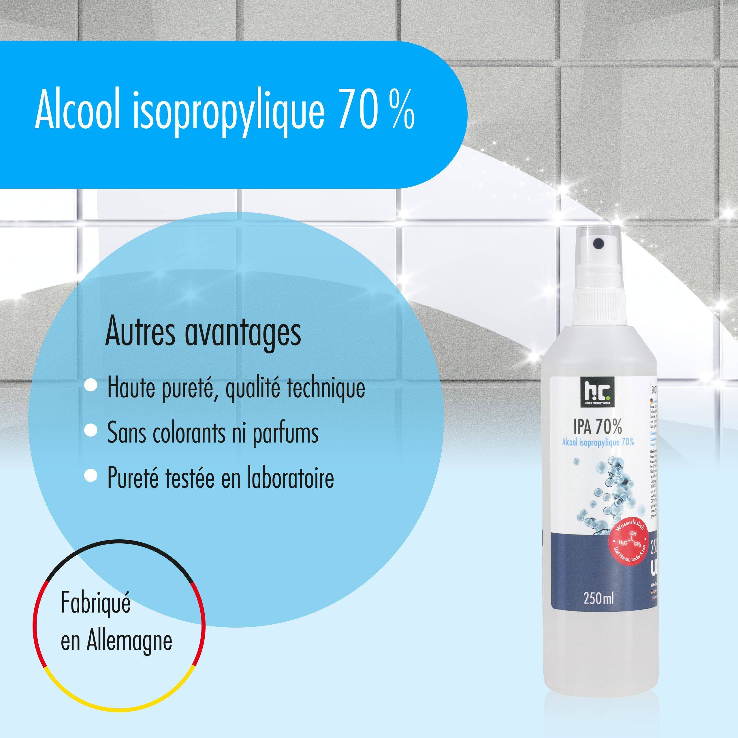Alcool isopropylique 70% Höfer Chemie® en bidon de 5 L x 48 - Image 6