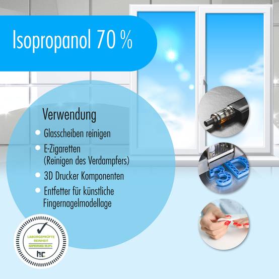 Alcool isopropylique 70% Höfer Chemie® en bidon de 5 L x 48 - Image 4