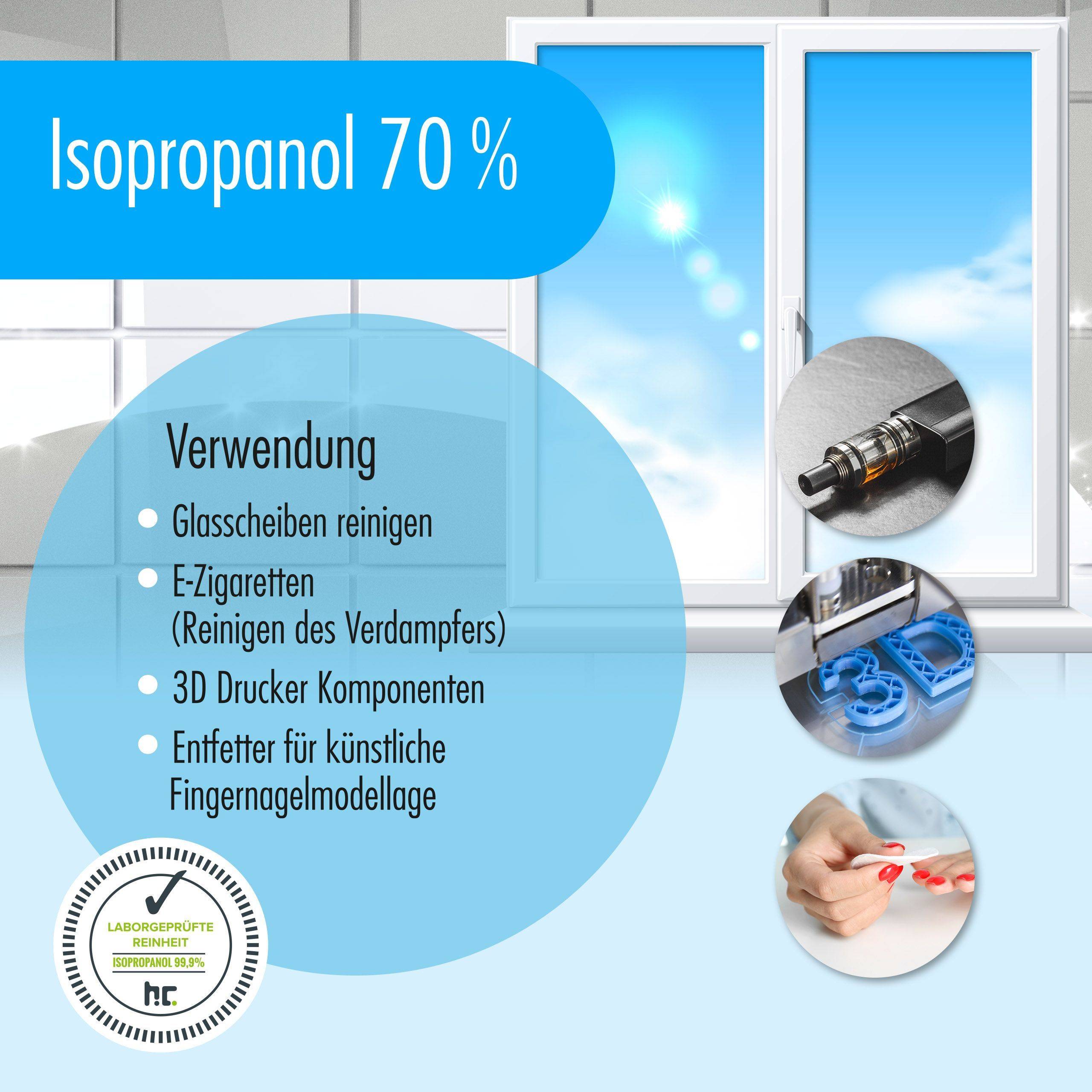 Alcool isopropylique 70% Höfer Chemie® en bidon de 5 L x 48 - Image 4