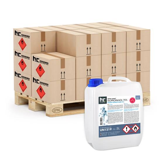 Alcool isopropylique 70% Höfer Chemie® en bidon de 5 L x 48 - Image 1