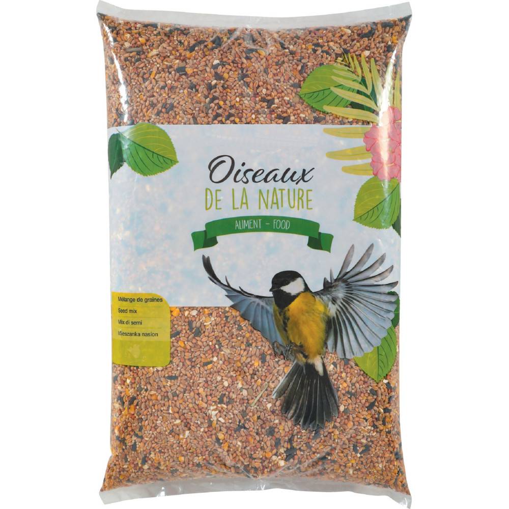 Zolux - Mélange de graines pour oiseaux de jardin sac 2 kg.