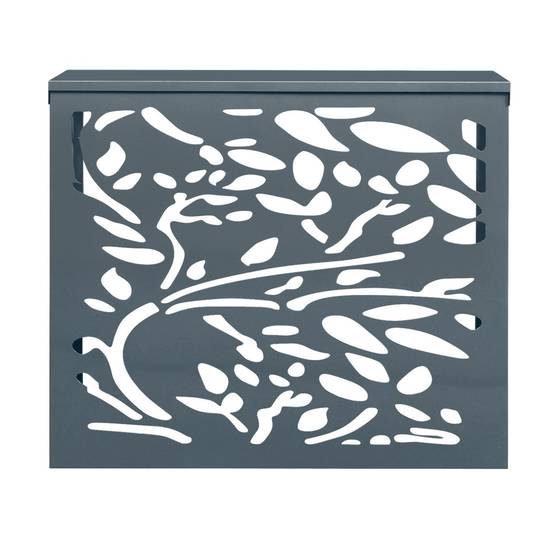 Cache climatiseur en métal gris anthracite LIS protection unité extérieur 95 x 48 x 80 cm - Image 3