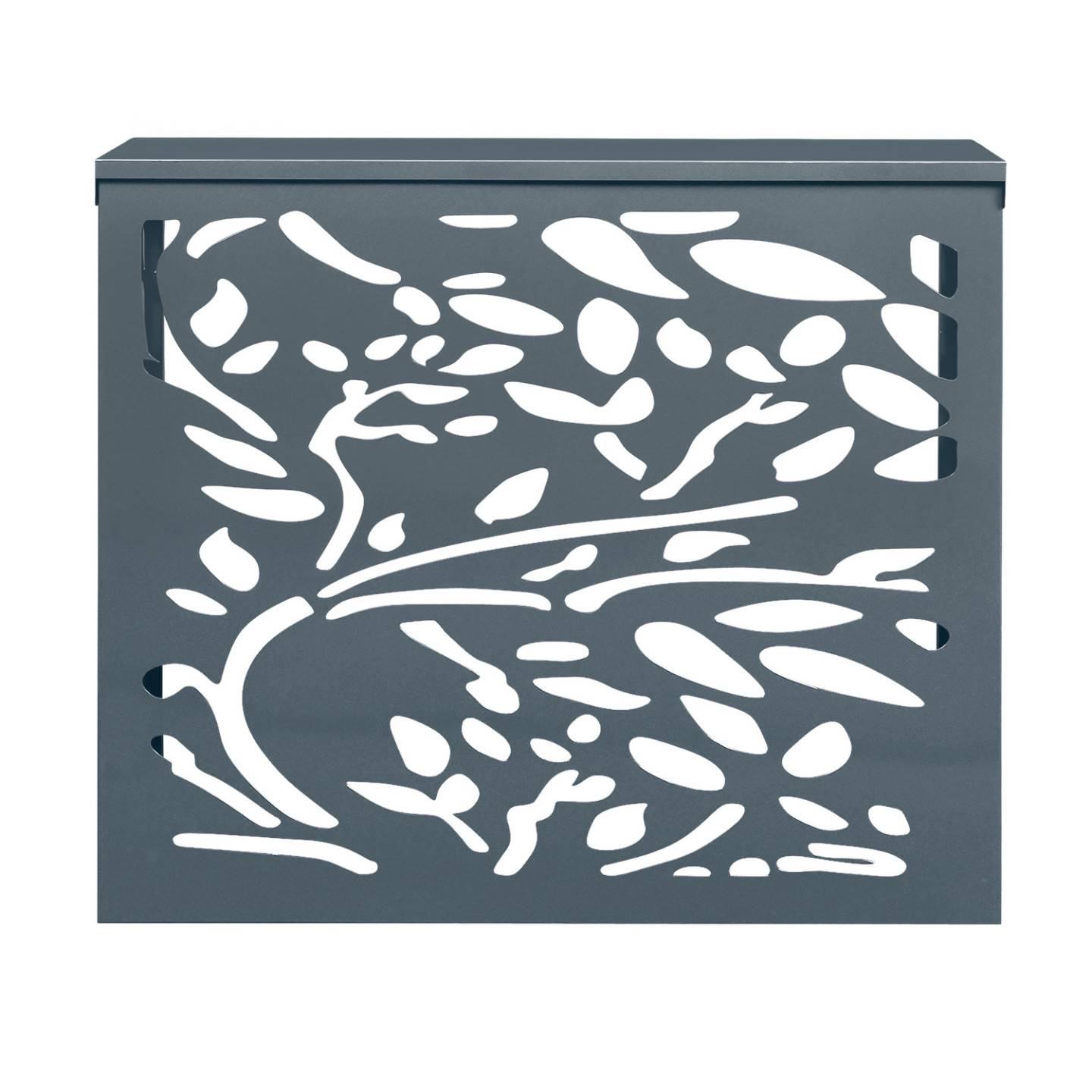 Cache climatiseur en métal gris anthracite LIS protection unité extérieur 95 x 48 x 80 cm - Image 3