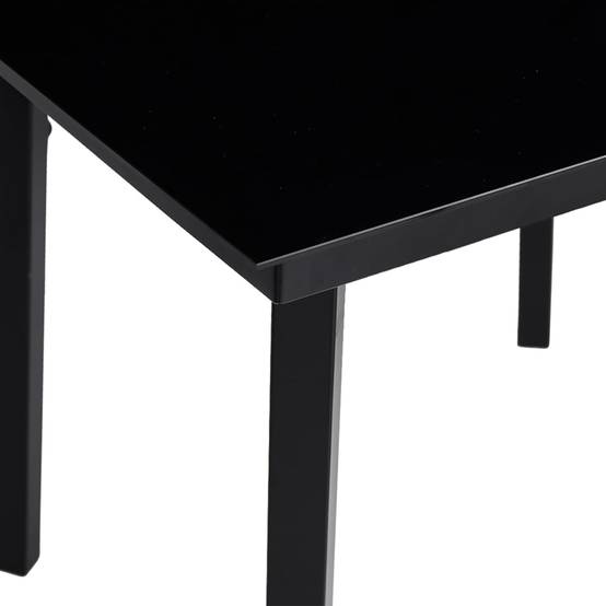 Salon de Jardin 4P Rotin PVC Accoudoirs Bois pour Terrasse Noir – ComfortXL Outdoor Living - Image 9