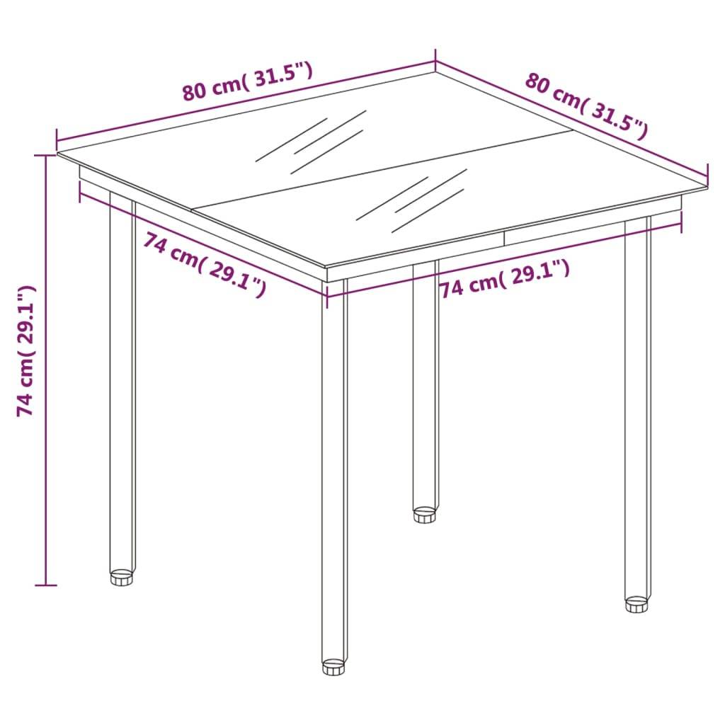 Salon de Jardin 4P Rotin PVC Accoudoirs Bois pour Terrasse Noir – ComfortXL Outdoor Living - Image 4