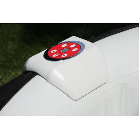 SUNSPA - Spa gonflable carré 600 L, 130 micro-jets, LED 5 couleurs, jusqu’à 40 °C, avec filtre et bâche - SUNSPA - Image 4