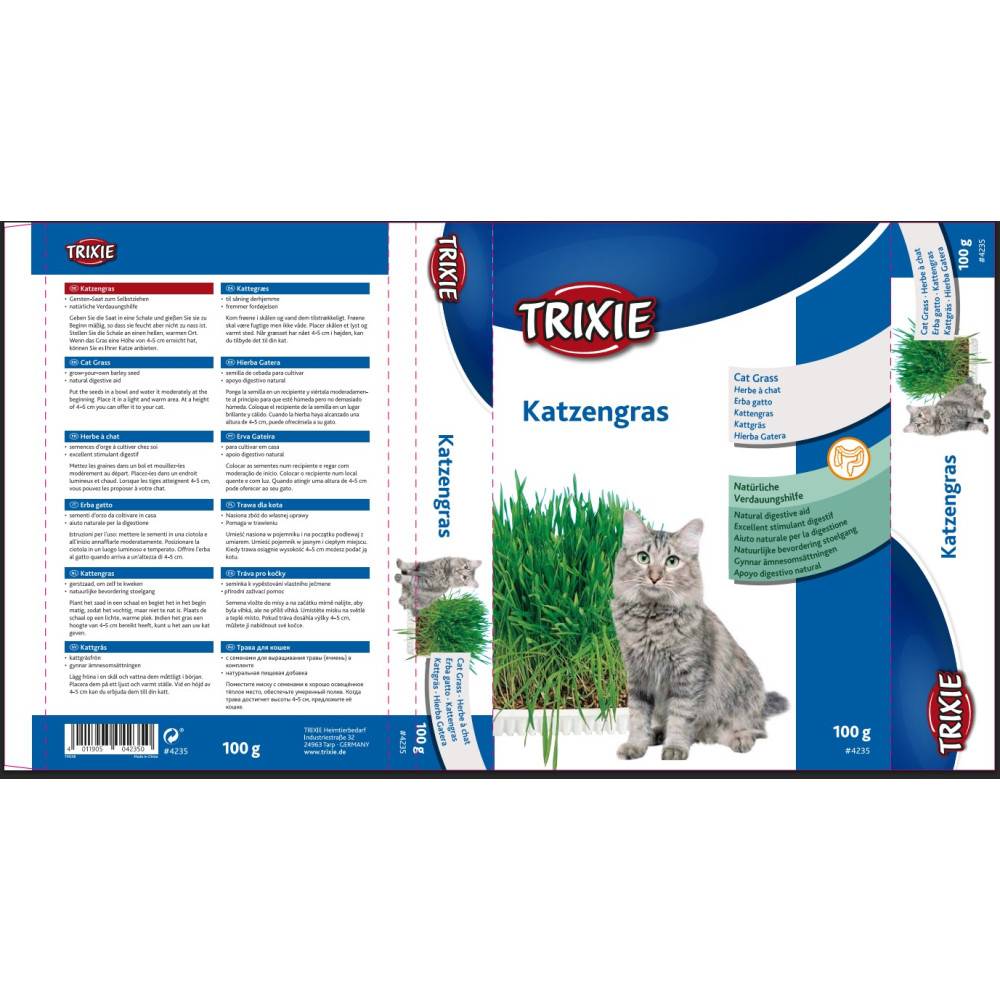 Trixie - Herbe à chat orges sachet de 100 g - Imagen 3