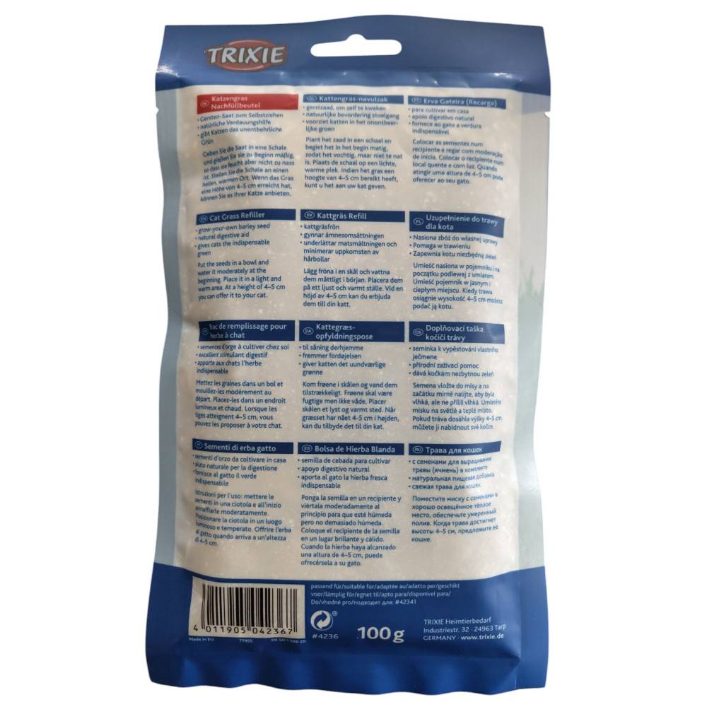Trixie - Herbe à chat orges sachet de 100 g - Imagen 2