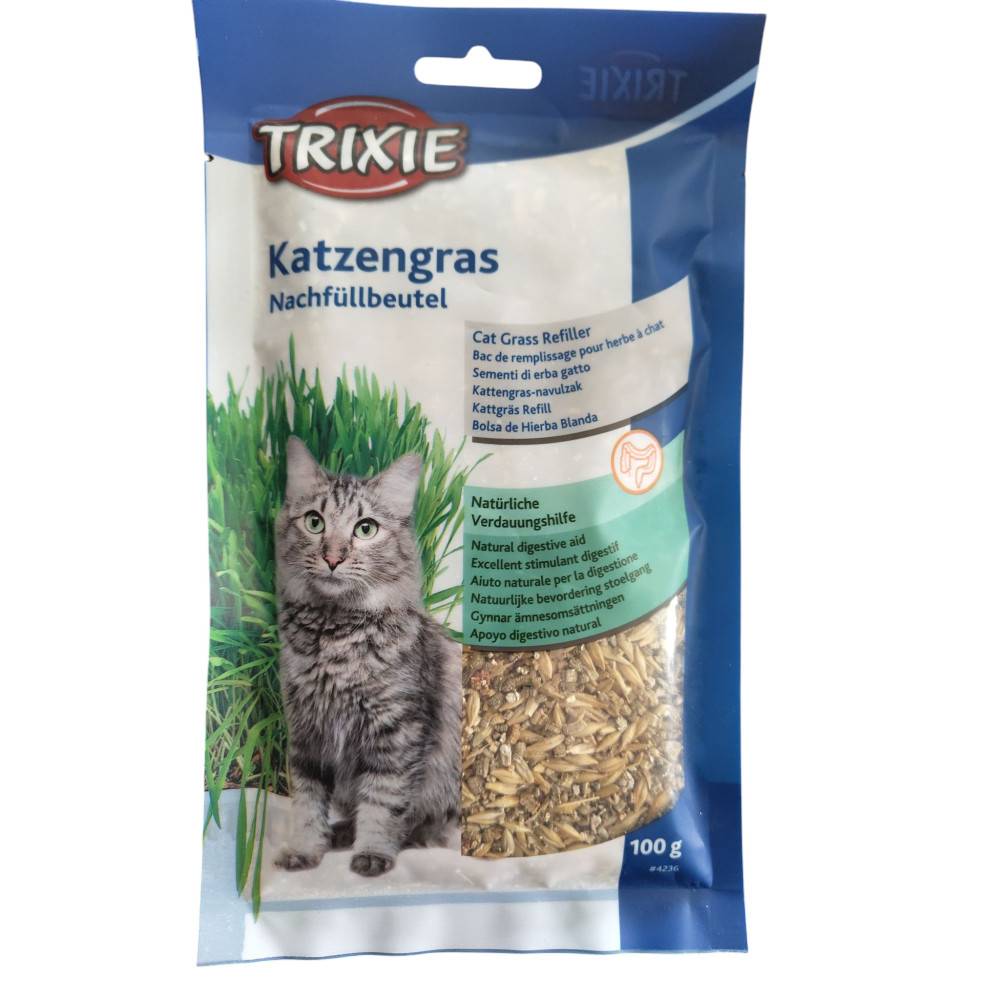 Trixie - Herbe à chat orges sachet de 100 g - Imagen 1