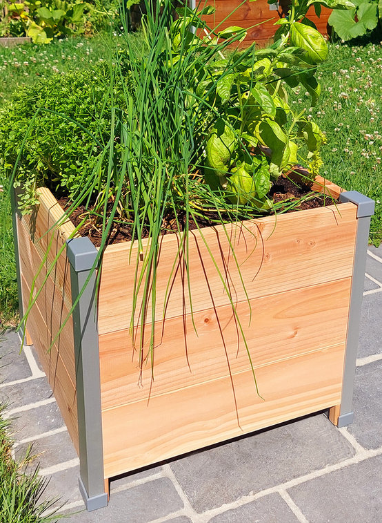 Mon Petit Potager - Bac bois Douglas DESIGN 50 X 45 X H40cm - Epaisseur 19mm - mon PETIT POTAGER - Image 3