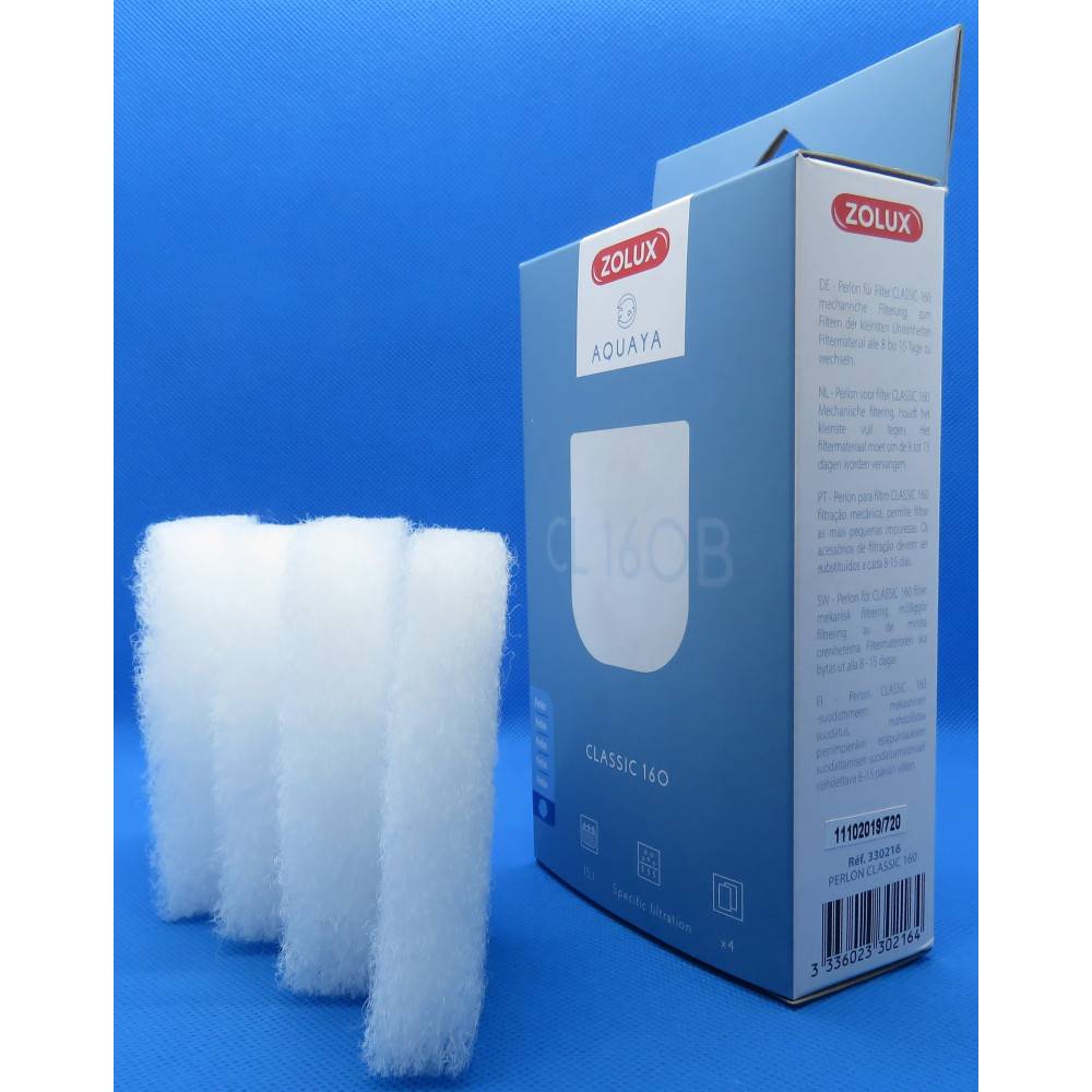 Zolux - Filtre perlon CL 160 B  x 4 . pour pompe classic 160. pour aquarium. - Imagen 2