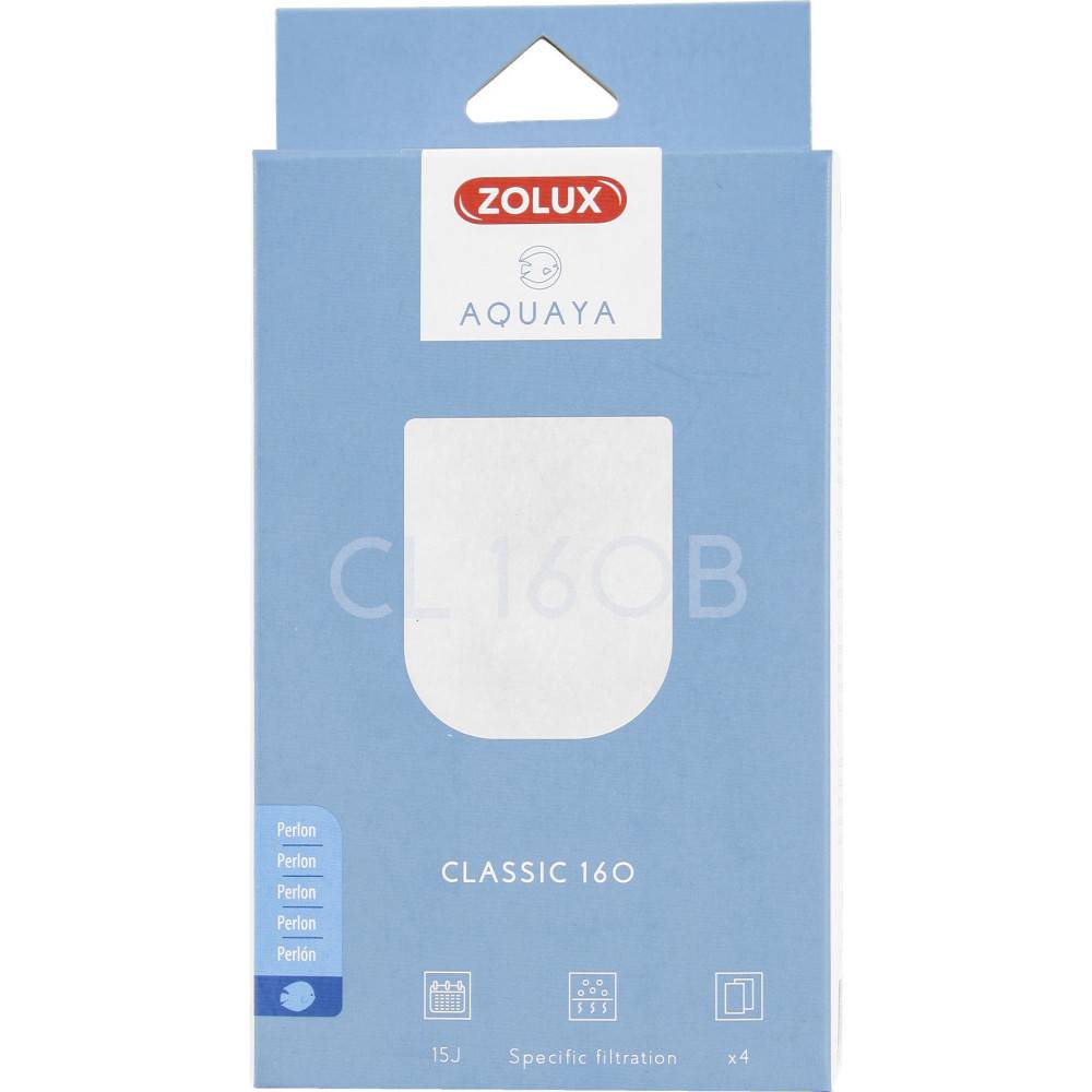 Zolux - Filtre perlon CL 160 B  x 4 . pour pompe classic 160. pour aquarium. - Imagen 1