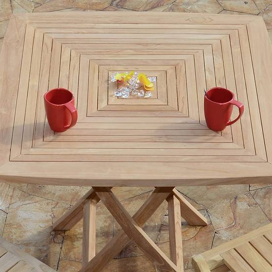 Salon de jardin en teck massif Oman, 2 places - TECK'Attitude - Image 3