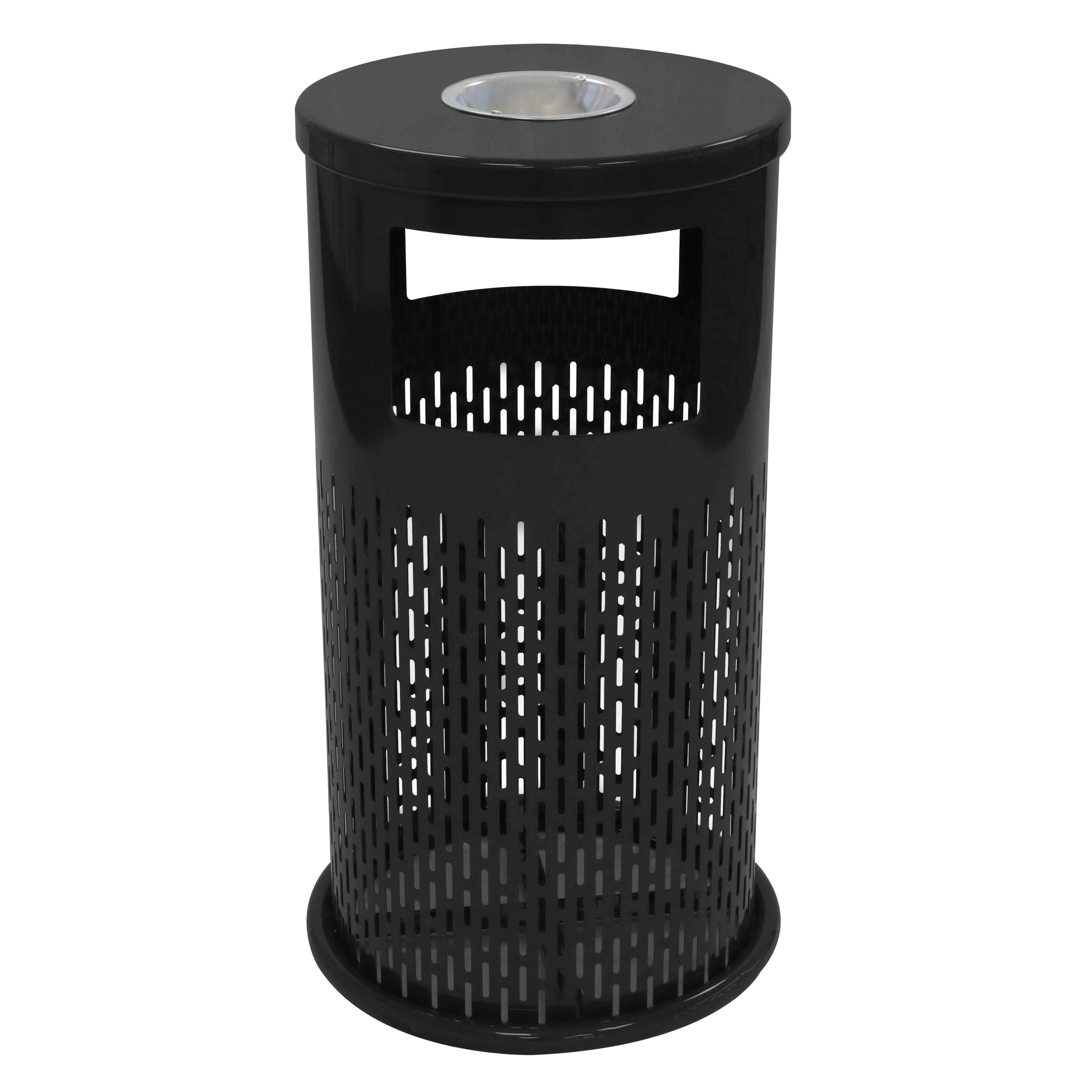 Oviala - Poubelle d'extérieur + cendrier - 30L - Oviala - Imagen 1