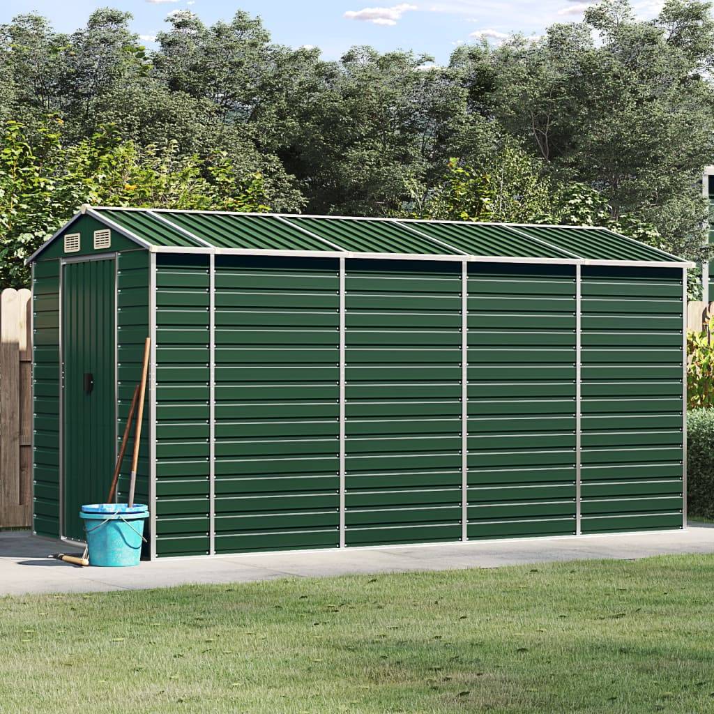 Vidaxl - Abri de jardin vert 191x385x198 cm acier galvanisé vidaXL 3188234