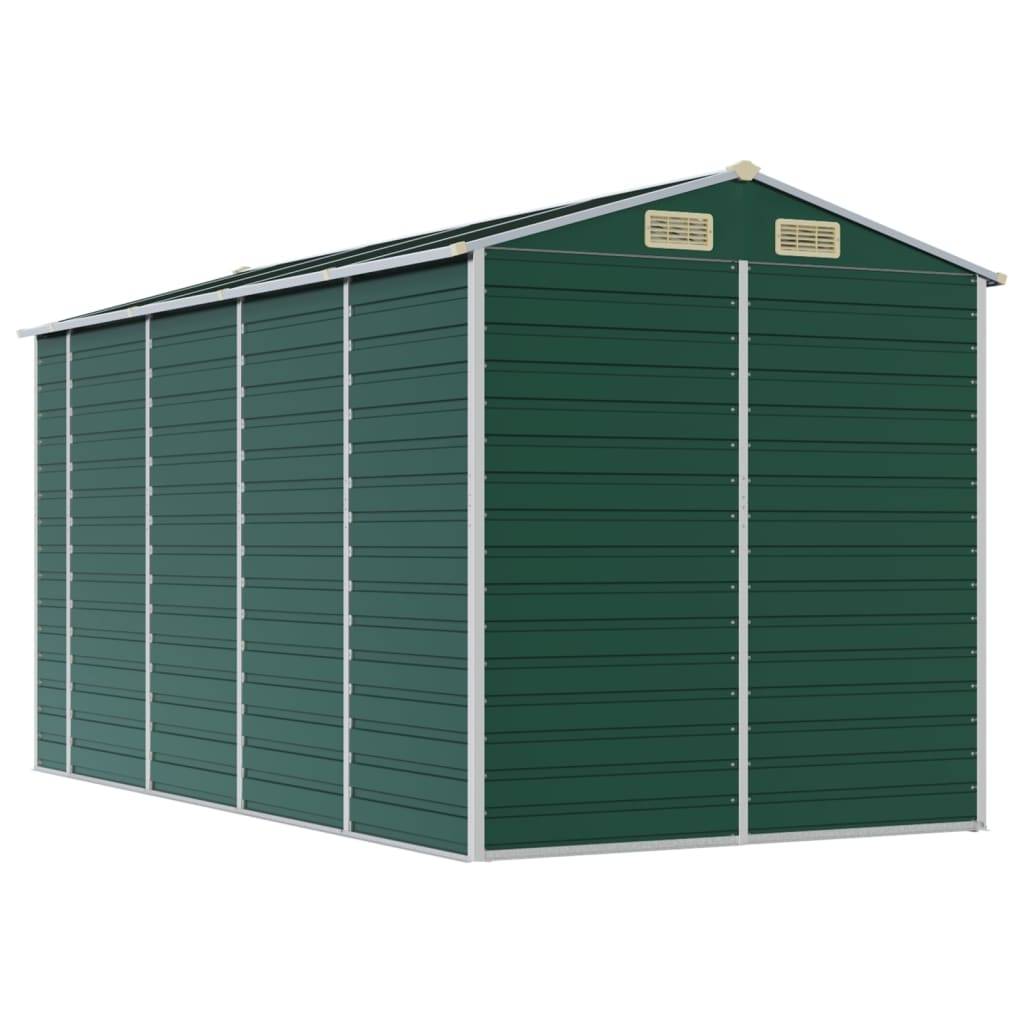 Vidaxl - Abri de jardin vert 191x385x198 cm acier galvanisé vidaXL 3188234 - Image 9