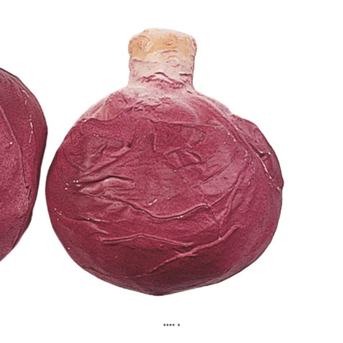 Artificielles - Choux rouge artificiel en lot de 2 en Plastique soufflé H 130x120 mm - Imagen 3