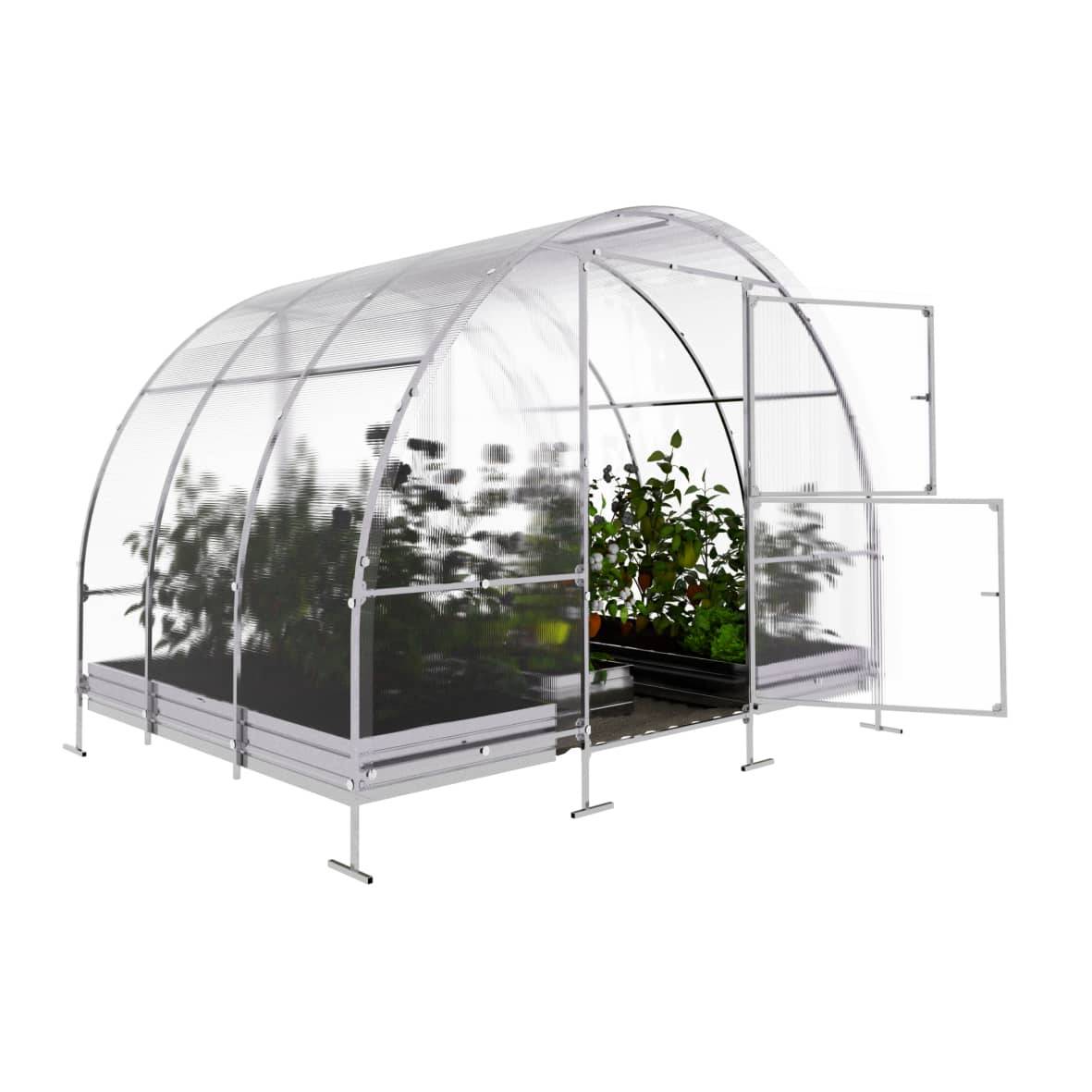 Serre KLASIKA EASY 3 x 2 m (6 m²), 6 mm avec revêtement en polycarbonate - Image 4