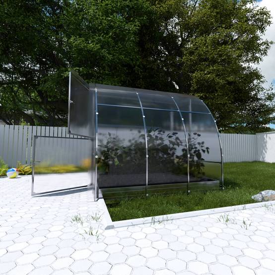 Serre KLASIKA EASY 3 x 2 m (6 m²), 6 mm avec revêtement en polycarbonate - Image 2