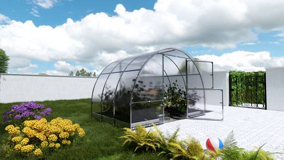 KLASIKA GREENHOUSES - Serre KLASIKA EASY 3 x 2 m (6 m²), 6 mm avec revêtement en polycarbonate - Image 2