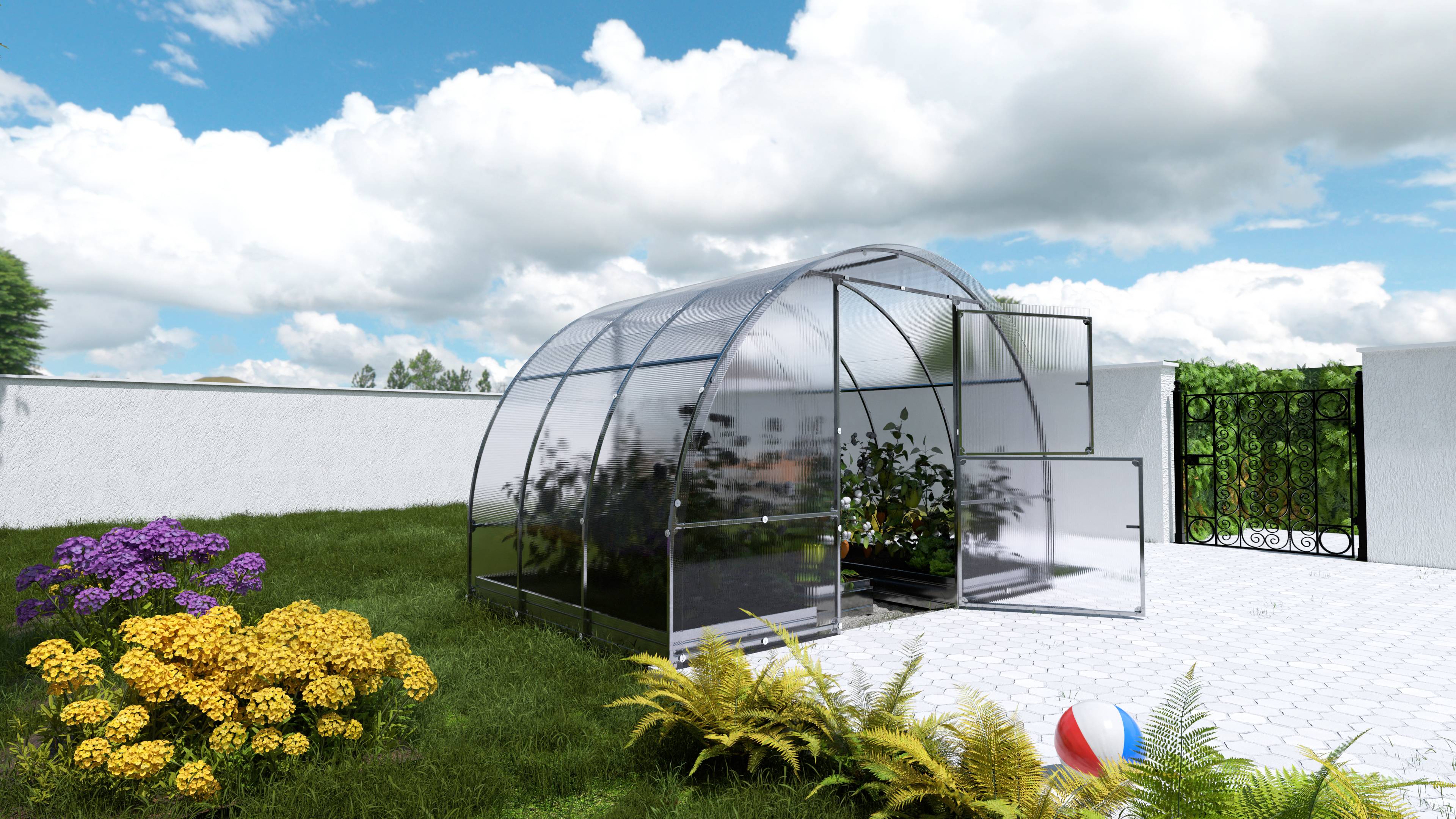 KLASIKA GREENHOUSES - Serre KLASIKA EASY 3 x 2 m (6 m²), 6 mm avec revêtement en polycarbonate - Image 2