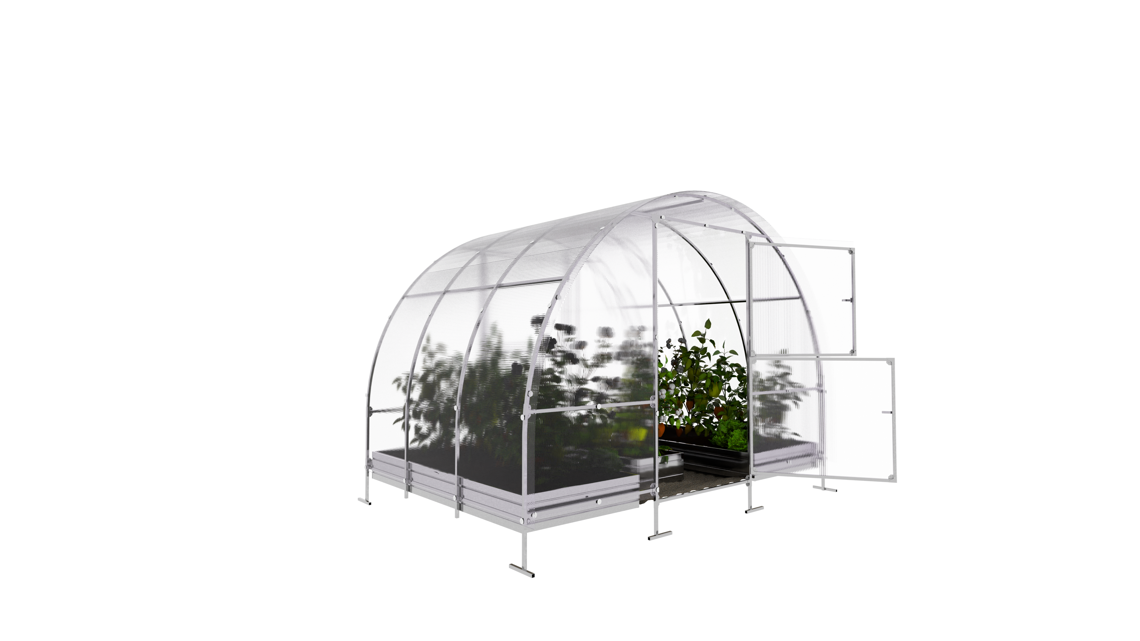 KLASIKA GREENHOUSES - Serre KLASIKA EASY 3 x 2 m (6 m²), 6 mm avec revêtement en polycarbonate - Image 5