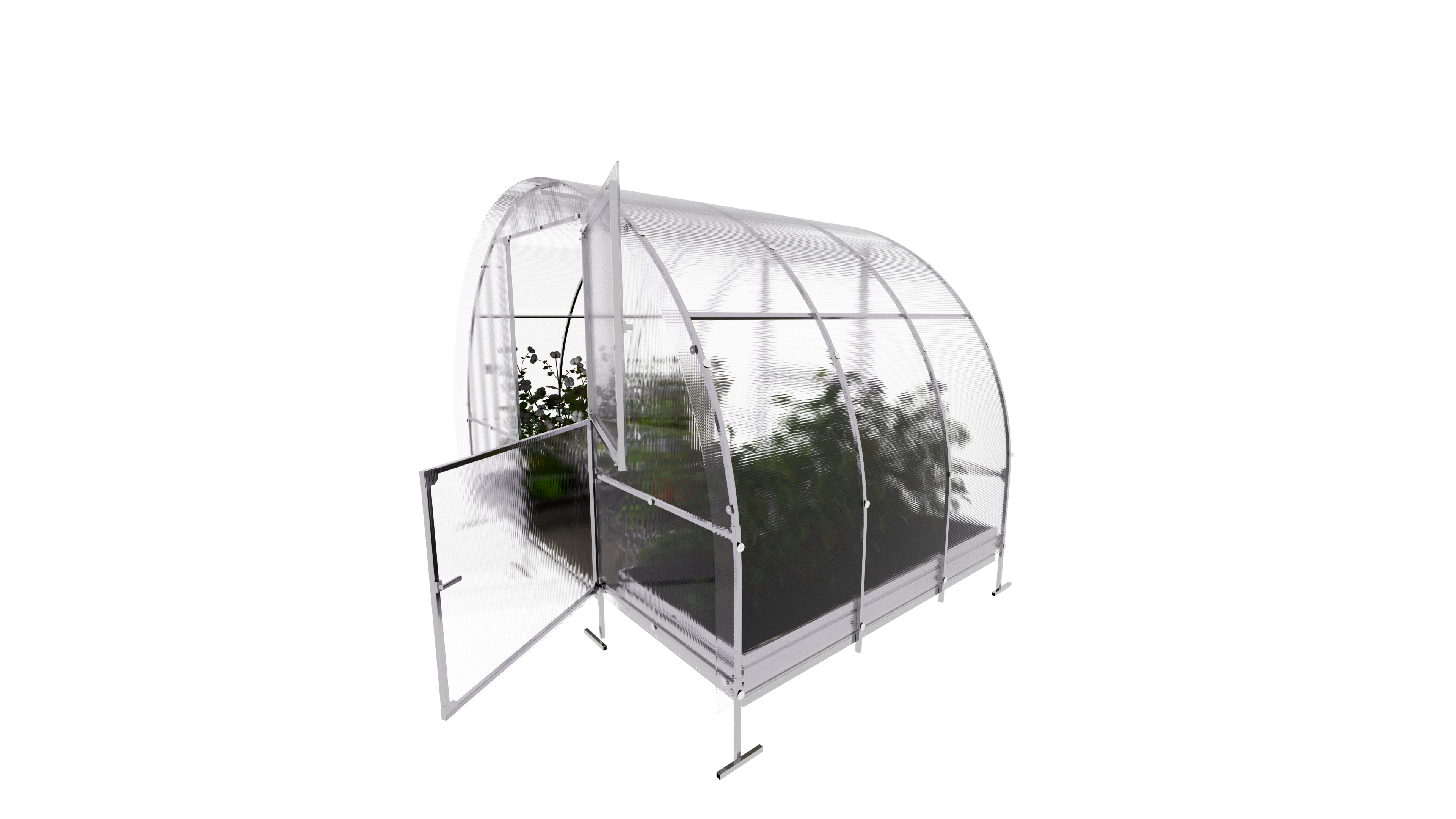 KLASIKA GREENHOUSES - Serre KLASIKA EASY 3 x 2 m (6 m²), 6 mm avec revêtement en polycarbonate - Image 4