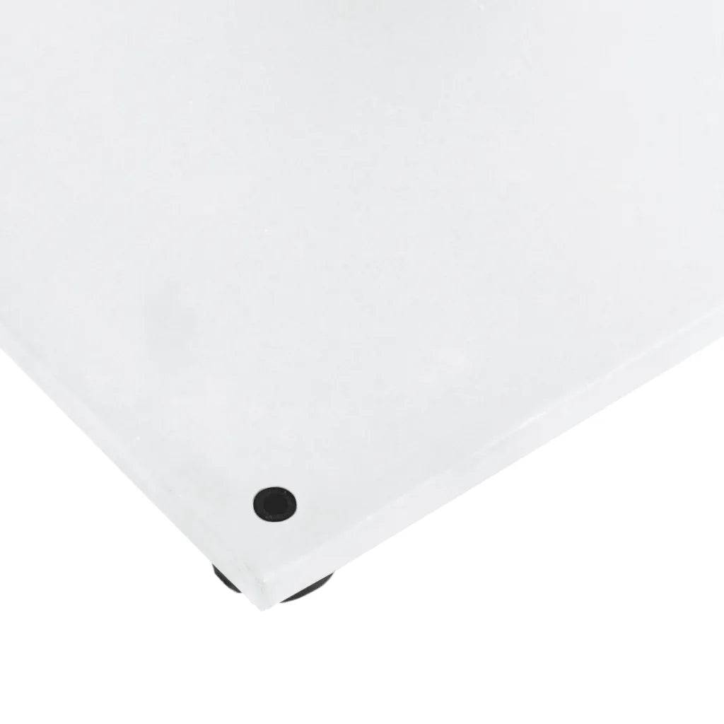 Helloshop26 - Base de parasol rectangulaire stabilisante avec 3 adaptateurs 60,5 x 41 x 38 cm en acier blanc - Image 6