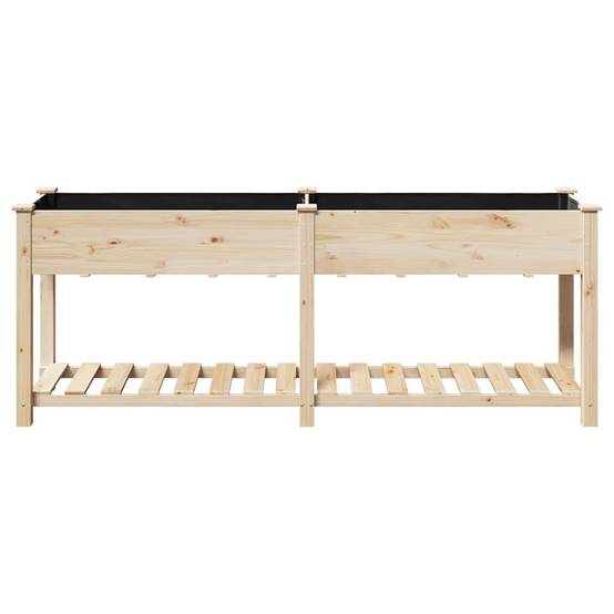 Cache-pot, Pot De Fleurs avec étagère Beige 203 x 53 x 76.5 cm g368 - Image 5
