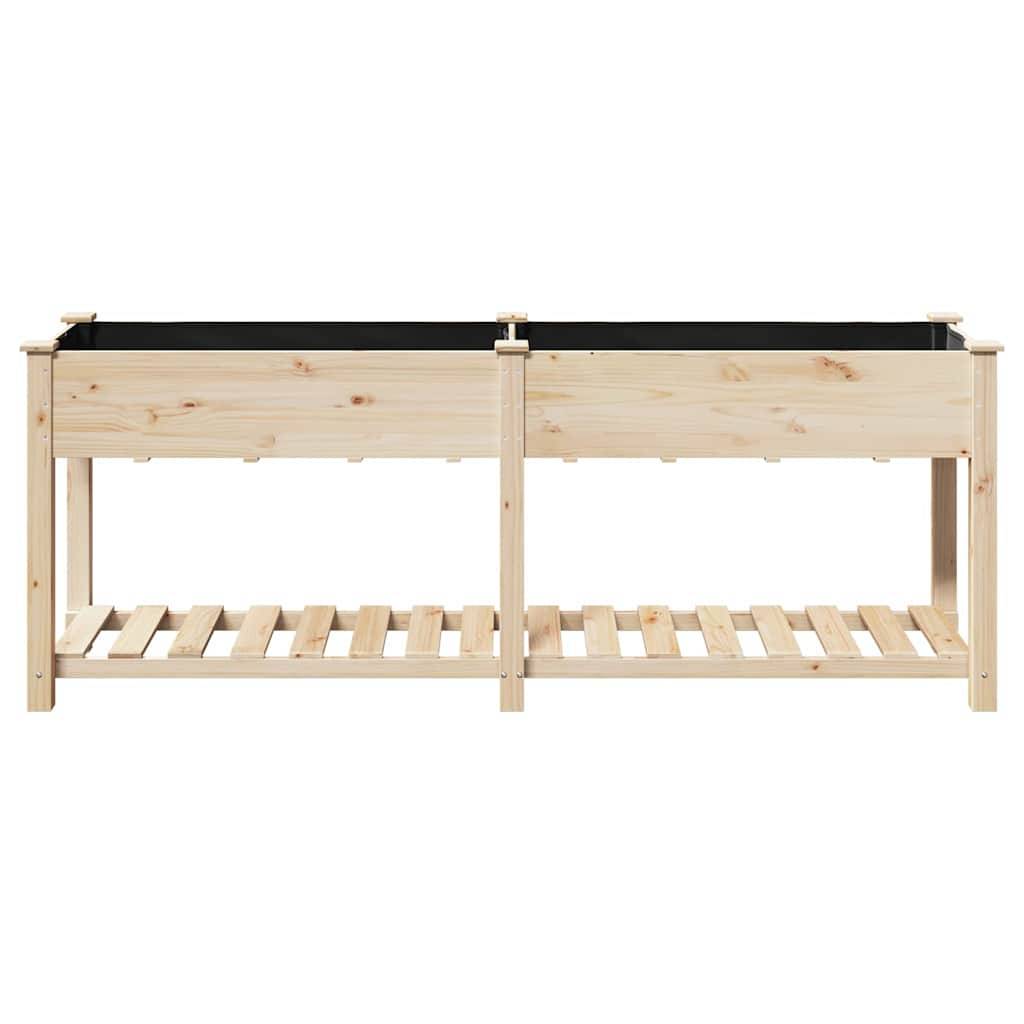 Cache-pot, Pot De Fleurs avec étagère Beige 203 x 53 x 76.5 cm g368 - Image 5